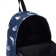 A backpack with a zipper, the color is blue