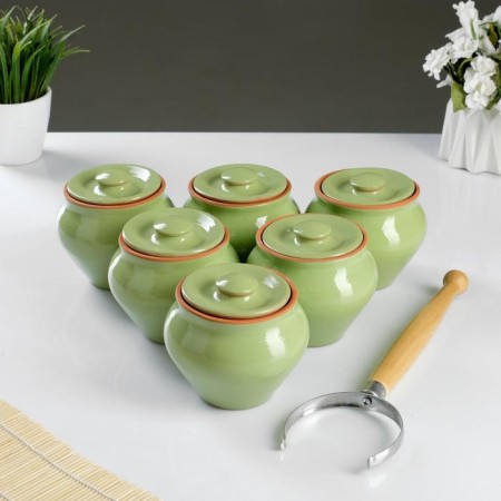 Set "Vyatka Ceramics No. 6" 0.5x6 + Grasp, Salad-6