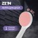 Showing watering can Zein Z0209, 1 mode, plastic, white color with a pink insert