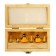 Set of milling plants 10622, for decorative work, wooden box, d = 8 mm, 6 pcs.