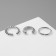 Earrings "cafs" cuffs, set 3 pcs, white color in silver