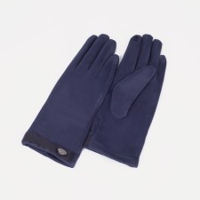 Female gloves, size 8, without insulation, blue color
