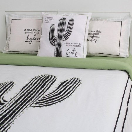 Bed linen "Ethel" euro cactus 200x217 cm, 240*220 cm, 50x70+3 cm - 2 pcs-4