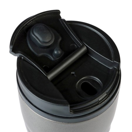 Thermal circle, 350 ml, graphics, retains heat 2 hours, 13.5 x 8 cm, gray metallic-4