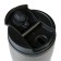 Thermal circle, 350 ml, graphics, retains heat 2 hours, 13.5 x 8 cm, gray metallic