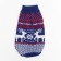 Sweater knitted with the ornament "Deer", Size L (DS 26, OG 32-42, Osh 22-32 cm), Blue