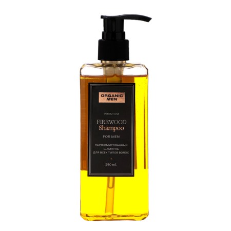 Hair shampoo Organic Men FireWood, perfumed, 250 ml