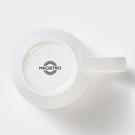 Porcelain mug Magistro Urban, 320 ml, white color-3