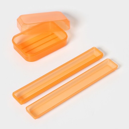 Road set, case for a toothbrush 19 cm, soap dish 10 × 6 × 3.5 cm, color mix-1