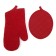 Complexes kit kitchen Ethel, red color: mittens 33x17 cm, take 24x19 cm