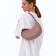 Women's bag Textura, baguette, small size, brown color