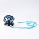 Drinking harness with a leash and reflective patch, m, ok 33, og 32-43, blue