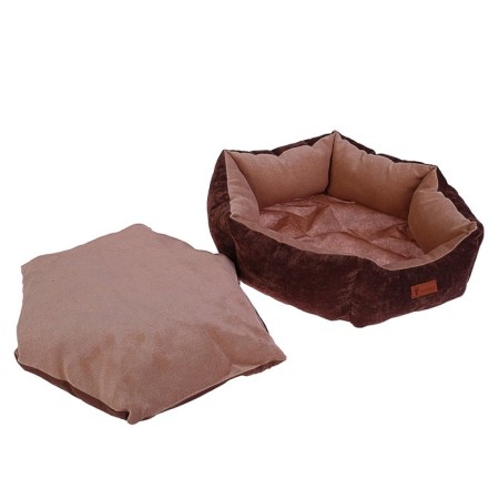 Hexagonal bed, 52 x 50 x 15 cm, microvelvet, mix-5