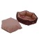 Hexagonal bed, 52 x 50 x 15 cm, microvelvet, mix