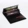 Women's wallet on a magnet, black color