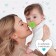 Nipple - Silicone dummy classic “butterfly”, from 6 months, with a cap, green color