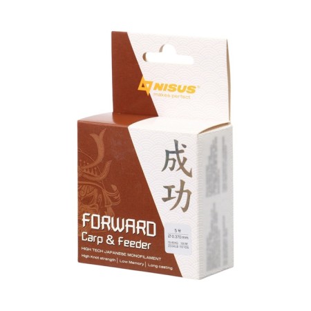 Nisus Forward Carp & Feeder, diameter 0.370 mm, test 10.45 kg, 100 m, brown-1