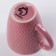Mug ceramic shade "Lilu", 190 ml, pink color