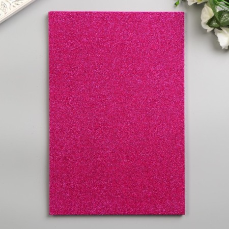 Foamiran "fuchsia shine" 2 mm format A4 (set of 5 sheets)-1
