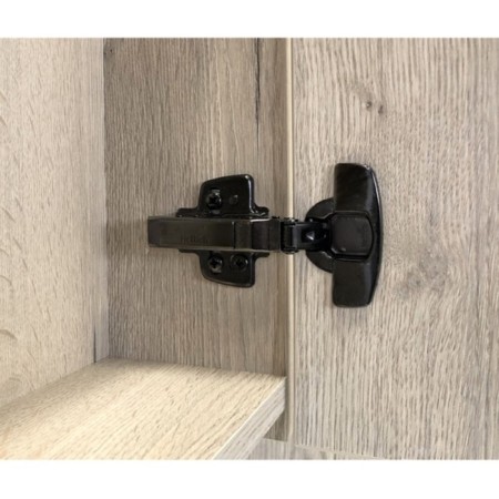 Mirror Comfort Comforty Bonn 75 for the bathroom, color graphite/oak smoky-6