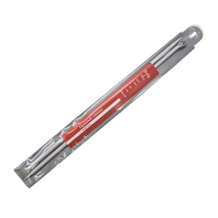 Right aluminum knitting needles with 35 cm/6.0 mm coating