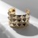 Bracelet Metal "Cuff" embossed, color gold