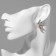 Earrings with the removable element "Transformer" Moon, color silver with gold