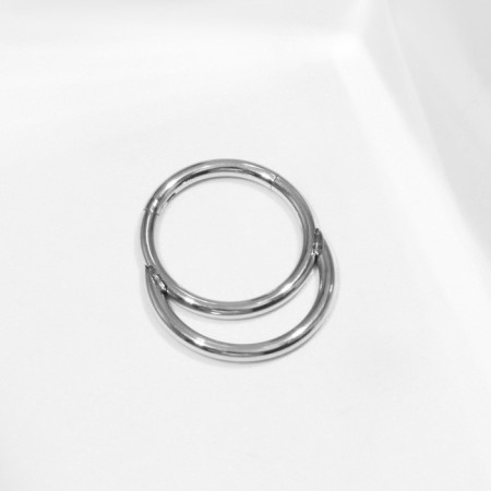 Pierce in the nose (clique) “arcs”, d = 8 mm, silver color-2