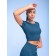 Sports T-shirt Feminic, size XS-S, sea wave color