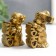 NECKE Polystone Set 2 pcs "Children with hieroglyph - happy marriage" 5.5x3.5x3 cm