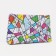 Cosmetic bag with lightning, white/multi -colored color