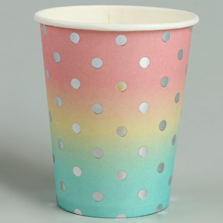 Paper glasses "Summer paints", 6 pcs