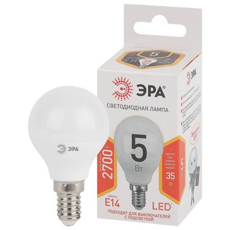 LED LED era Standard "Shar", 5 W, E14, 400 lm, 2700k, glow warm white