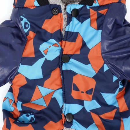Dogs for dogs on a fur lining with a hood, size M (DS 26, Osh 32, OG 44 cm-11
