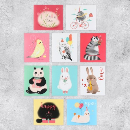 Stickers Set "Beast", 6 x 7 cm, 10 pcs