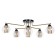 Ceiling chandelier Arte Lamp Manchester A7045PL-6BK, E14, 6x40 W, 68x68x26 cm, black, copper