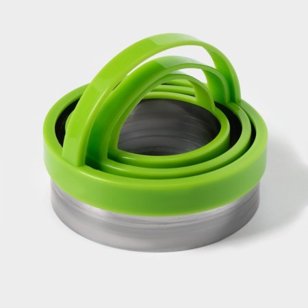 A set of forms for cutting cookies Konfinetta "Circle", 7 × 4.5 cm, 3 pcs, color mix-3