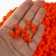Pompons for creativity and decor "Orange", 55 grams