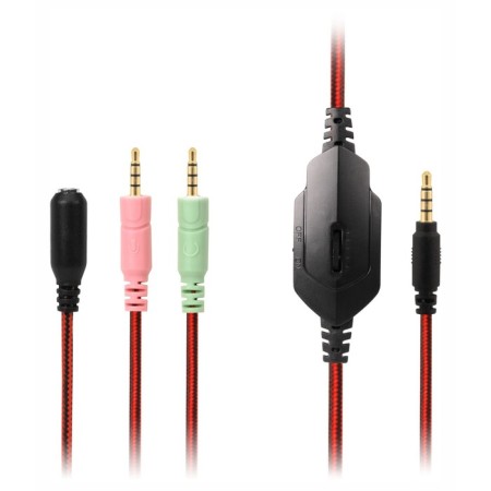 Headphones with a microphone SVEN AP-G886MV Black/Red 1.2m Monitor headulery-4