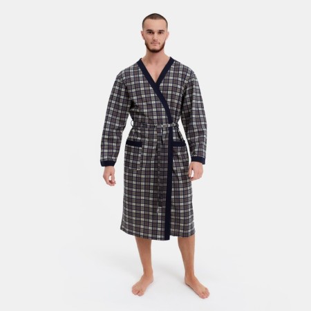 Male robe, brown color, size 58