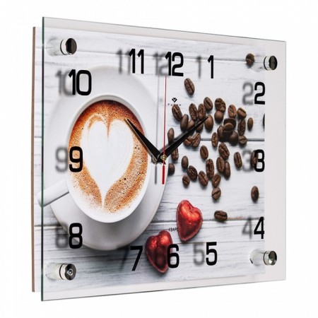 Watching clock, interior "cappuccino", 25 x 35 cm, silent-1