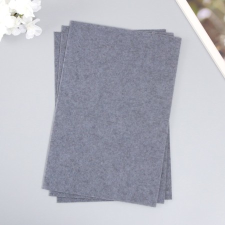 A set of hard felt "Astra" (3 pcs) dark gray, 1 mm, 160 gr, 20x30 cm-1