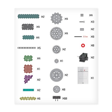 Electronic designer "Tank", 145 parts-8