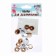 Screw eyes with plugs, set 10 pcs, size 1 pc: 0.8 cm, green color