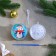 Christmas tree decoration for painting "Penguin" Size: 8 cm; 2 pcs., Brush