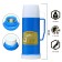 Thermos 450 ml, with a glass flask, 9 x 25 cm, blue