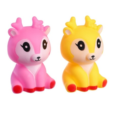 A set of rubber toys for the bathtub "deer", 2 pcs, color mix, crush me-17