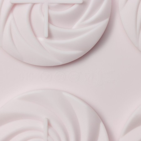 The form for baking the share of "sweets. Zavitka", silicone, 8 cells, 29.5 × 17 × 1.5 cm, white color-5