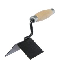 Celma corner tundra, external, powder color, wooden handle, 60 x 60 x 80 mm
