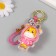 Trick rubber with carbine, strap "Girafics in the pink sweatshirt" 7x4x3 cm